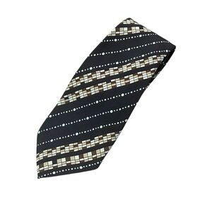 Lanvin Paris Art Deco Silk Tie